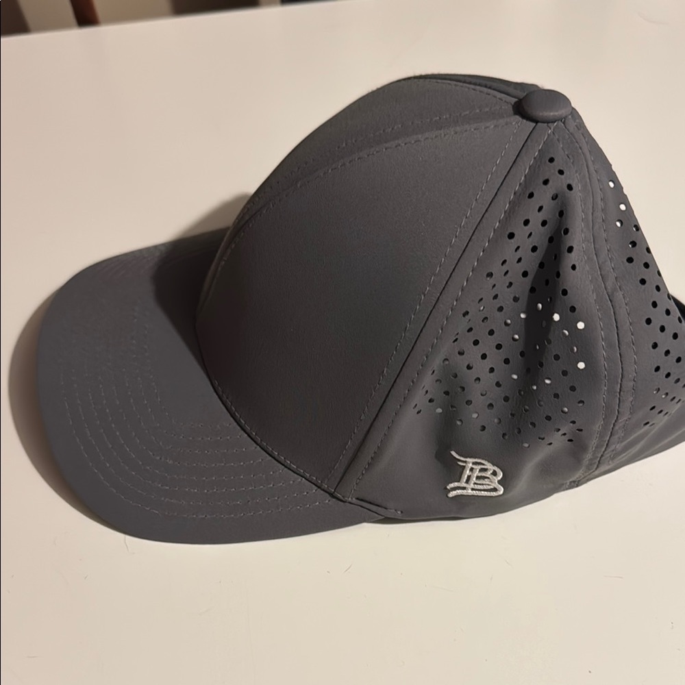 Gray Perforated Men's Cap